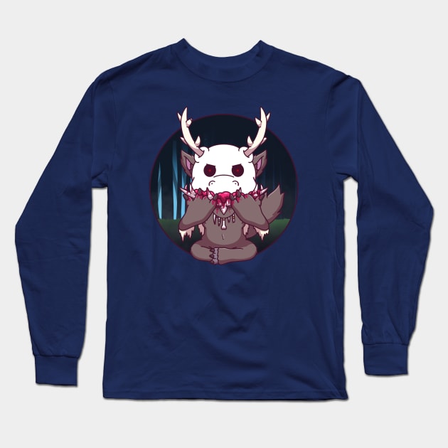 Wendigo Eating Long Sleeve T-Shirt by TheMaskedTooner